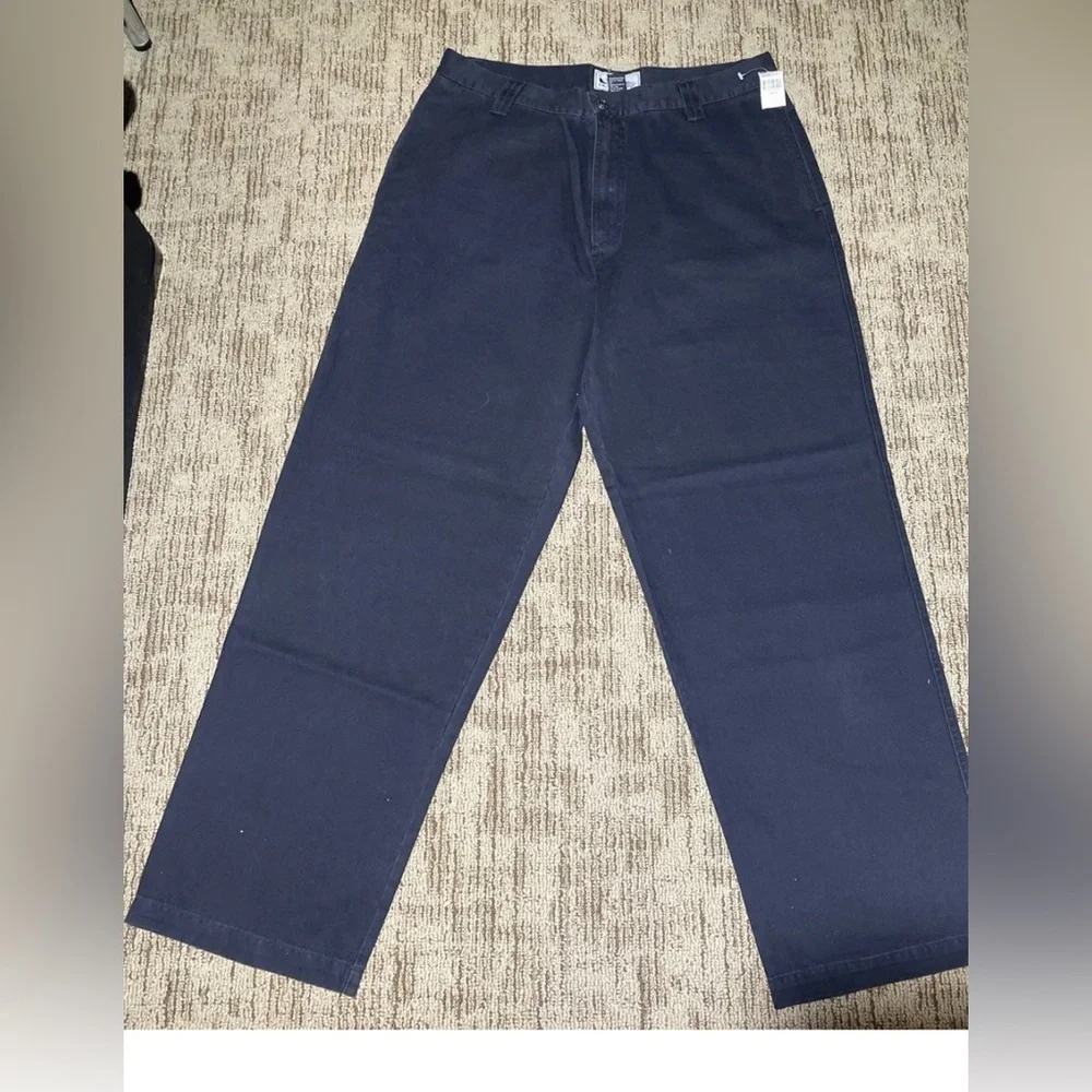 Vintage Y2K Men’s Quiksilver Double Barrel Wide Leg Black Pants - Picture 1 of 4